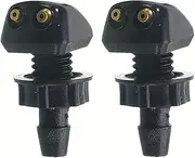 Wiper Nozzle Car Windshield Wiper Washer Nozzle Suitable for Most Car Models Dual Hole Windshield Washer Nozzle Wiper Water Sprayer 2 Pieces