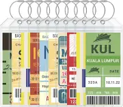 10 Pcs Waterproof Luggage Tags for Cruise, Clear Zip Seal Holders with Steel Loo