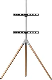 One for All Universal Tripod TV Stand – Screen Size 32-65”- LCD/LED/Plasma/OLED/QLED TVs – 360° Swivel and Height Adjustable – VESA 400x400 – Elegant Design - WM7472