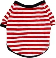 2pcs Summer Dog T-Shirt Pet Costume Tee Shirt for Small to Medium Sized Dogs(Red,X-Large)