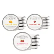 BULK LOT 60 x Beerenberg Mixed Jams Raspberry, Honey, Strawberry 14G | Bnb Suppl