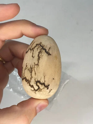Lichtenberg Fractal Wood Burning Art Carved Wooden Egg