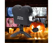 WSECOMM Halloween Window Projector, Halloween Christmas Decorations Projector Lights, 12 Mini Movies for Halloween Decor Home Indoor Christmas Party