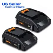 Lizone 2Pack 20V 4.0Ah for WORX WA3578 20V PowerShare 4.0 Ah Replacement Battery