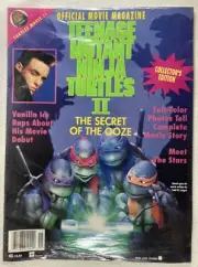 Vintage 1991 TMNT Turtles II Movie Magazine The Secret of the Ooze and Jello Man