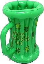 Ungtyb Inflatable Beer Mug Cooler, Large PVC Beverage Container, Fun Party Decoration, Portable Drink Holder for Oktoberfest, BBQ, Beach, Celebrations