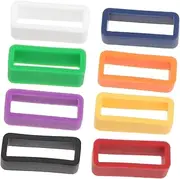 OKUMEYR 8pcs Watch Strap Silicone Wristband Accessories Watch Band Holder Retainers Ring Loop Keeper Ring Loop Holder Goalkeeper Supplies Belt Ring Silicone Watch Circle