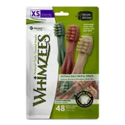 Whimzees Natural Daily Dental Treats Toothbrush Extra Small Dog 2-7kg (48 pack)