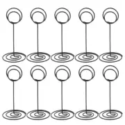 10 Pcs Metal Number Plate Clip Table Holder Holders for Weddings Travel Office