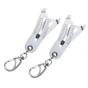 Bolt Size Finder Keychains Portable Nut Bolt Thread Gauge Identifier Keychains