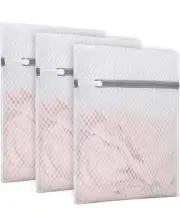 3Pcs Durable Honeycomb Mesh Laundry Bags for Delicates 9 x 12 Inches (3 Small)