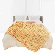 SOGA 150x200cm Camel Brown Double Layer Rabbit Fur Throw Blanket