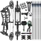 Archery Dual-use Compound Bow 40-65lbs Alloy Let-off 80% Bow Hunting Shooting