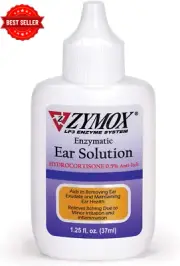 Enzymatic Ear Solution for Dogs & Cats 0.5% Hydrocortisone for Itch & Irritation