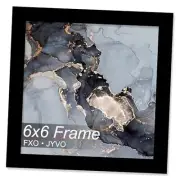 Frame, Black Picture Frame for 6 x 6 Square Picture Poster Photo, Light 6x6 1
