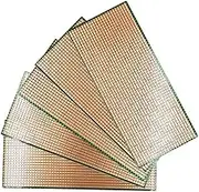YUNGUI 6.5 X 14.5cm Veroboard Stripboard,5 Pieces DIY Weld Prototype Copper Strip Board Circuit Board for Soldering and Electronic Project Compatible with Arduino Kits
