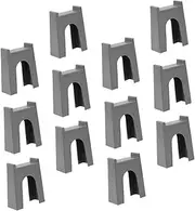 Yardwe 12pcs Railway Bridge Pier Model for Train Tracks Decorative Bridge Supports for Enhanced Playtime Compatible with Various Train Systems Lightweight Compact Design