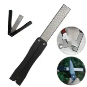 Portable Double-sided Fold Pocket Sharpener Diamond Knife Sharpening Stone Tool