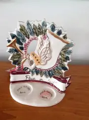 BLUE SKY CLAYWORKS Holiday Collection "PEACE on EARTH" Christmas TEA LITE HOLDER