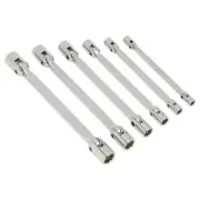 Sealey Double Flexi-Head Socket Spanner Set 6pc Fully Polished Metric AK635