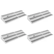 4PK Boxsweden Grip 3-Tier 66.5cm Extendable Shelf Kitchen/Pantry Organiser Asst