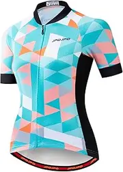 [JPOJPO] Mountain Bike Jersey Women, Women's Cycling Jersey Biking Shirt Jacket Tops, Comfortable Quick Dry