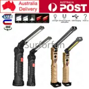 USB Rechargeable COB LED Work Light Magnetic Hand Torch Inspection Flashlight