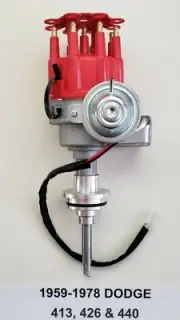 DODGE CHRYSLER 413 426 440 1959-1978 RED Small Cap HEI READY TO RUN Distributor