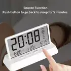 Multifunctional Transparent Alarm Clock LCD Digital Table Clock Desktop Clock