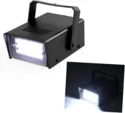 Mini White Strobe Stage Light with Super Bright 24 Leds Adjustable Speed Flash