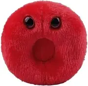 Giant Microbes 5"-7" Red Blood Cell Erythrocyte Microbe Plush Toy