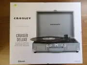 Crosley Cruiser Deluxe CR8005D-TN Portable 3-Speed Turntable Vinyl Record Player