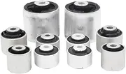 Lanliuhui Store 10PCS front axle control arm bush rubber bushing 8k0407515 8K0407183 4E0407181B 8k0407182B Compatible With A4 B8 A5 Q5 S4 S5 A6 C7(For a4l 09-17)