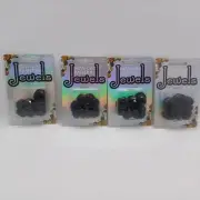48 Round Black Faceted Sew On Acrylic Jewels Flatback 18mm
