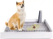 Pet Indoor Dog Training Toilet - Portable Dog Potty Tray, Mesh Training Toilet | Potty Tray for Small Dogs and Puppies, Works with Most Training Pads, Easy to Clean Bathroom Solution