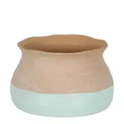 Belle Anka Ceramic Pot Planter Large Round 20cm Flower/Plant Container Soft Sage