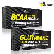 BCAA + Glutamine 60-180Caps Amino Acids Anabolic Anticatabolic Muscle Strenght