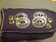 4 Silvertone And 4 Goldtone Conchoes