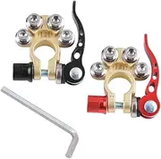 Strong Battery Pile Heads 2pcs Universal Battery Terminal Connectors Wrench for Easy Installation