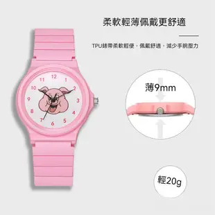 【WANgT】日本電池 周處除三害 陳桂林 桂林仔 同款 粉色豬頭 小豬 粉紅豬 猛男粉 學生 TPU卡通錶 手錶 周邊