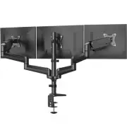 HUANUO Triple Monitor Mount for 17 to 32 inch Screens, Gas Springs Adjustment