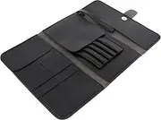 Healeved Hair Scissors Case Bag Hairdresser Scissors Case for Hair Tools Leather Styling Tool Pouch