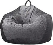 HHCTEBEC Stuffed Animal Storage Bean Bag Cover (No Filler) Extra Soft Beanbag Seat Chair Covers Washable Bean Bag Lazy Sofa Bed Cover for Adult and Kids,D-60 * 70cm