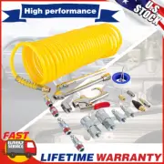 20 Air Compressor Kit 1/4 Inch NPT Air Tool Kit & 1/4 Inch x 25Ft Coil Hose/Tire