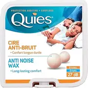 Quies Boules Natural Wax Earplugs 8 Pairs of Earplugs - Pack of 2