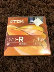 TDK DVD-R47FF10 Snap and Save 4.7GB 16X DVD-R (10pk, Plastic Case) New