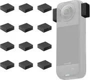 12 Pcs Mic Wind Muff Compatible with Insta360 X4 Mic Outdoor Windscreen Wind Foam Compatible with XICEN Camera Insta360 X3 X4 Premium Wind Filter Accessories Noise Reduction Cover for Crisp Audio (12)