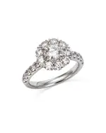 Bloomingdale's Fine Collection Diamond Halo Ring in 14K White Gold, 1.60 tcw
