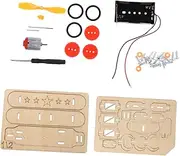 HOMSFOU 1 Set DIY Wooden Aircraft Model Educational Plaything for Fun Crafting Experience Plane Design for Creative Learning and Decoration