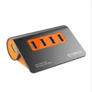 4 Ports Usb3.1 Hub 10Gbps Transmission Speed Splitter With 12V Power Adapter Usb Cables Hubs & Adapters